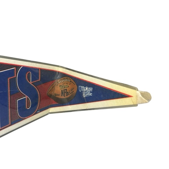 VINTAGE 1990s NEW YORK GIANTS PENNANT – NFL FOOTBALL COLLECTIBLE - Picture 2 of 8